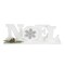 Northlight 10.25&#x22; White and Silver Noel and Snowflake Christmas Sign with Holly